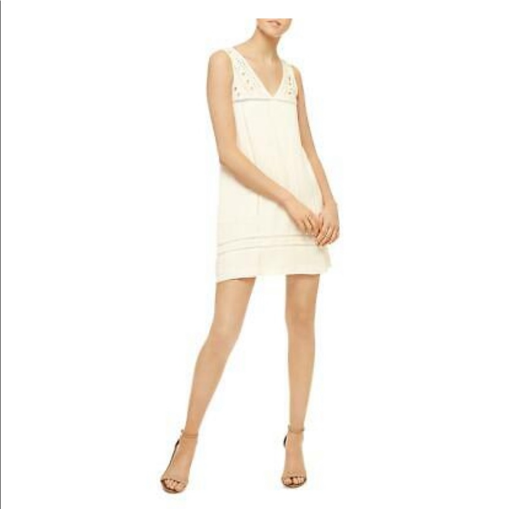 Sanctuary Scarlett White Eyelet V Neck Dress